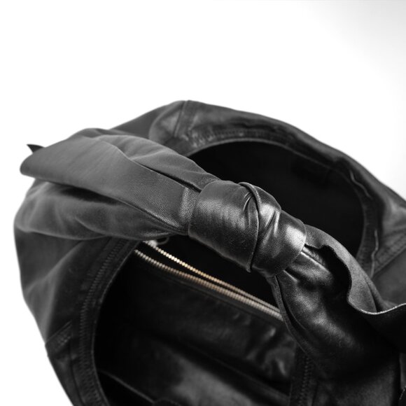 Nina Ricci Black Leather Hobo/Shoulder Bag - Picture 3 of 11